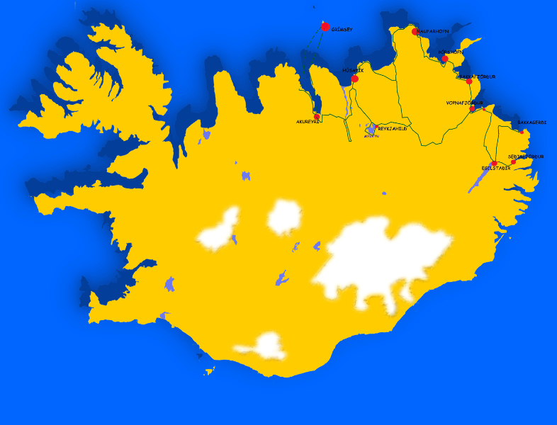 Die Route führte durch Nord-Ost-Island