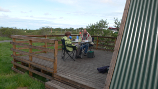 Frühstück auf "unserer" Veranda