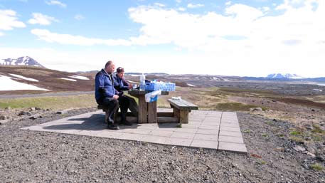 Rastplat oberhalb des Mývatn