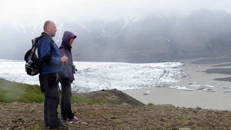 Wanderung am Gletscherrand