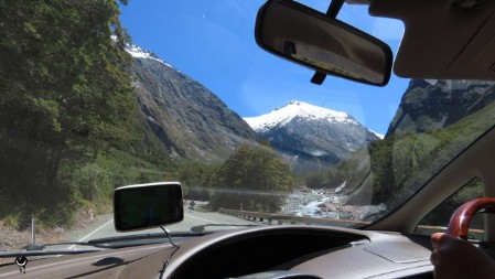 Auf der Milford Road.