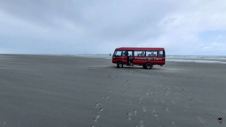 Wir liefen zurück zum Bus