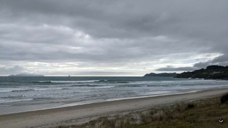 Akustisch war das Meer sehr nahe. Vor allem Nachts, bei Regen und Wind.