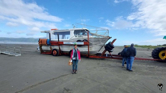 Vor der Überfahrt nach Kapiti island