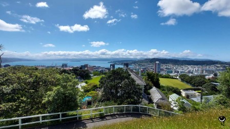 Weitblick über die Bucht und die Stadt