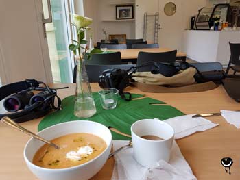 Fischsuppe im Restaurant