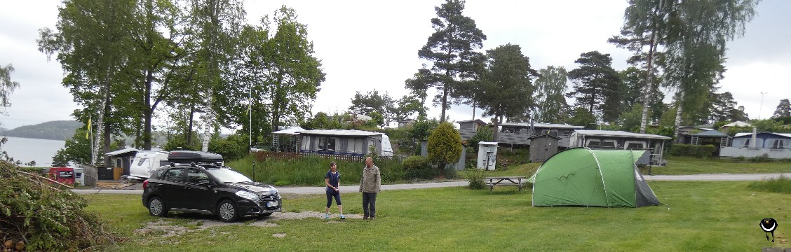 Lyckornas Camping Unter Dauercampern waren wir die einzigen mit Zelt