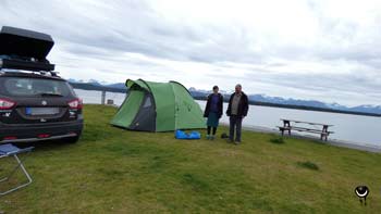 Auf dem Zeltplatz  Molde Kviltorp Camping