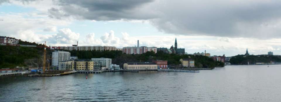 Die Hafeneinfahrt von Stockholm