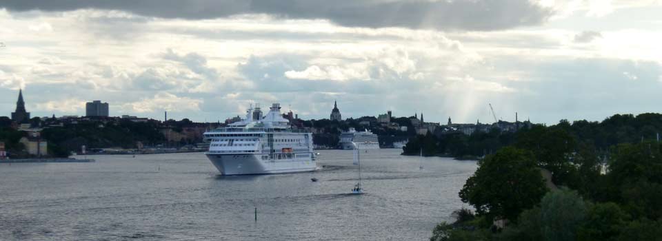 Die Hafeneinfahrt von Stockholm